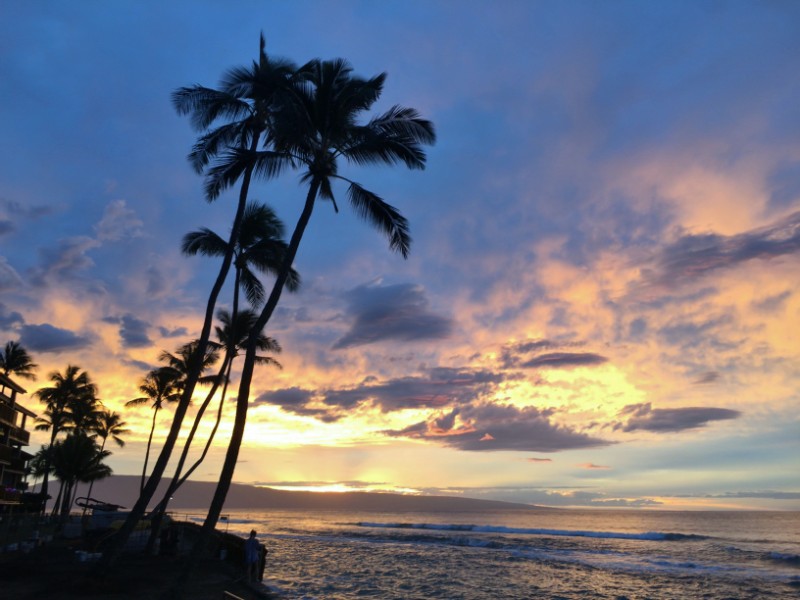 Evening Ocean View Papakea Resort Maui
